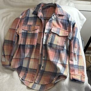 Plaid Button-Up flannel/shacket